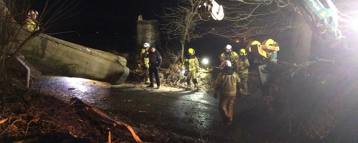 Dégâts de tempête - Pompiers